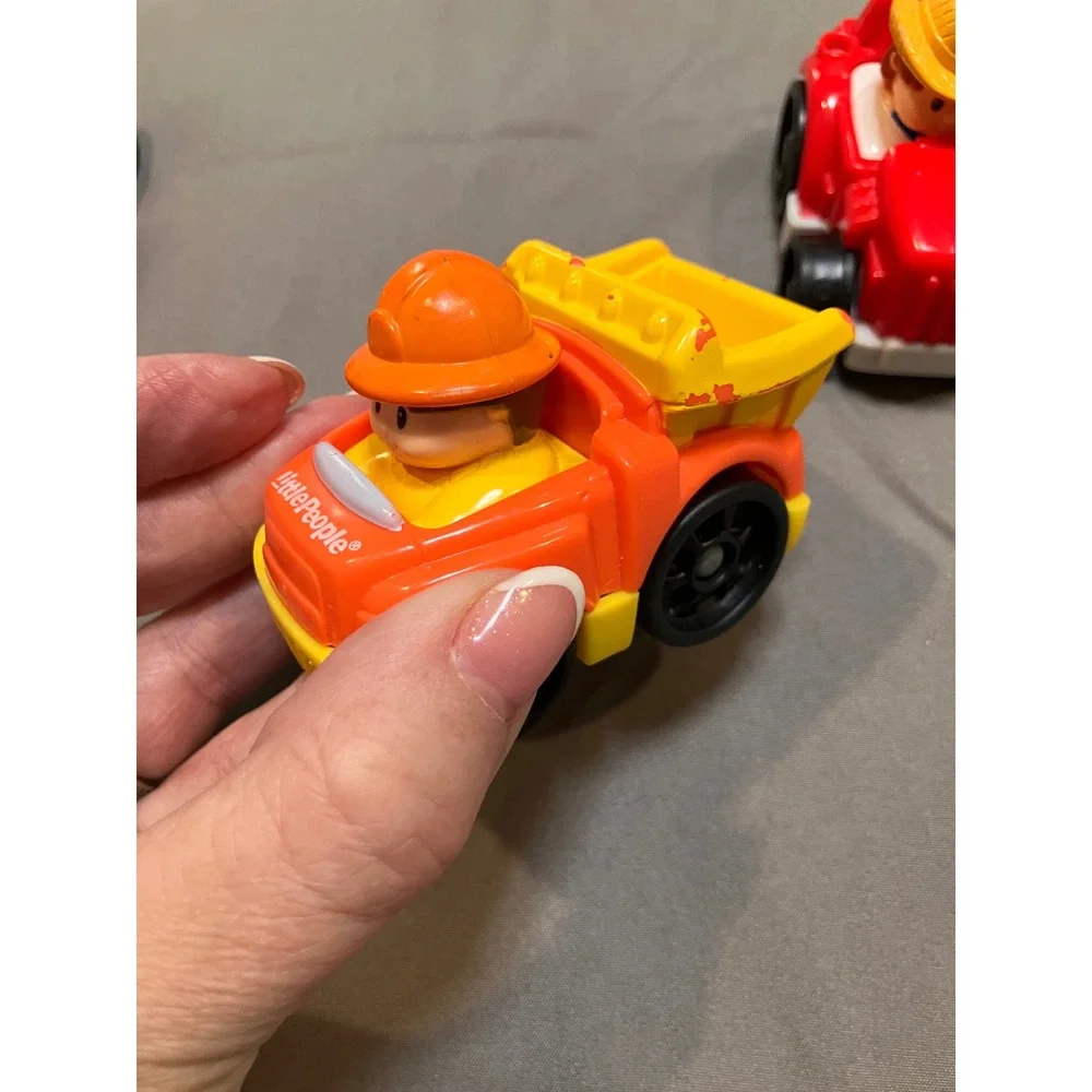 Fisher-Price Little People Wheelies Toddler OS Multicolor Vehicle 4-Pack Set
